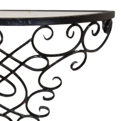 Wohnen Tische<Klassicher Wandtisch Morenza mit schwarzem Metall