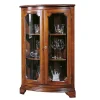 Wohnen Vitrinen<Klassisch gestaltete Eckvitrine 112 cm hoch - Yawira