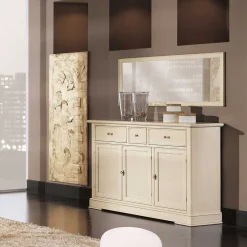 Wohnen Sideboards<Klassische Anrichte in Antikweiß - Annot