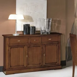 Wohnen Sideboards<Klassische Anrichte in Walnuss Braun - Istefanio