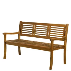 Wohnen Sitzbank<Klassische Gartenbank aus Akazie Massivholz - Detroit