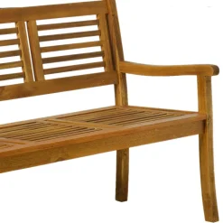 Wohnen Sitzbank<Klassische Gartenbank aus Akazie Massivholz - Detroit