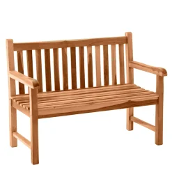 Wohnen Sitzbank<Klassische Holz Gartenbank mit Lehnen - Klahuma