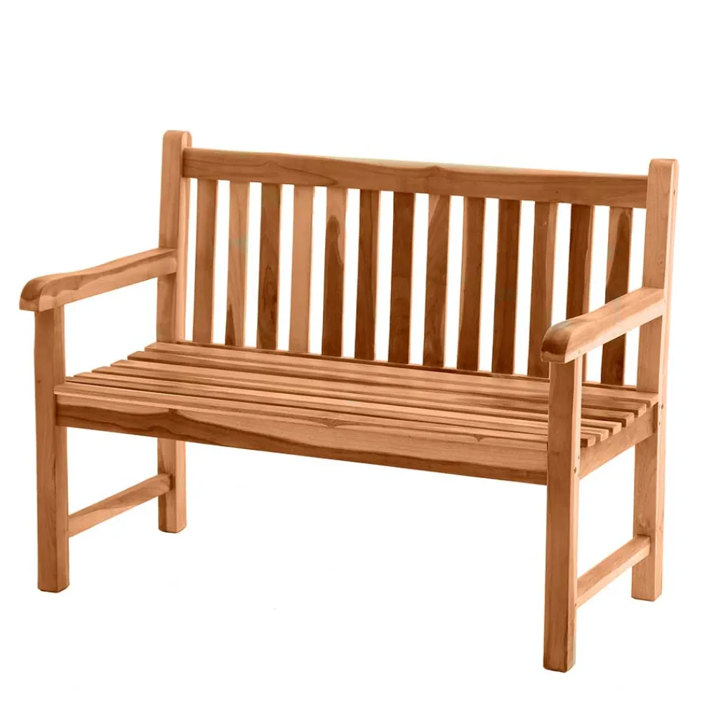 Wohnen Sitzbank<Klassische Holz Gartenbank mit Lehnen - Klahuma