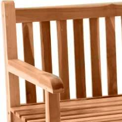 Wohnen Sitzbank<Klassische Holz Gartenbank mit Lehnen - Klahuma