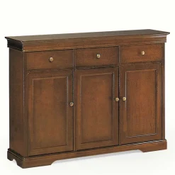 Wohnen Sideboards<Klassische Kombi-Kommode in Nussbaum - Lemerzi