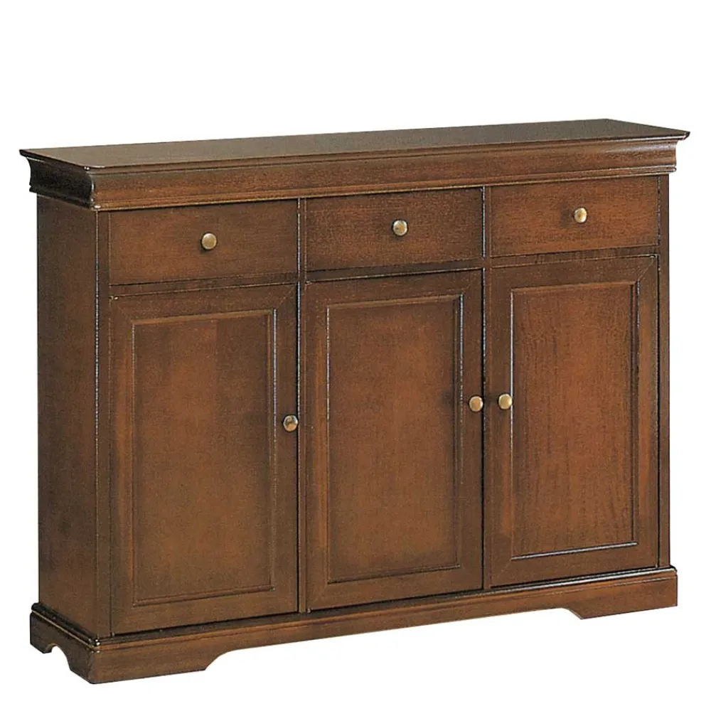 Wohnen Sideboards<Klassische Kombi-Kommode in Nussbaum - Lemerzi