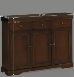 Wohnen Sideboards<Klassische Kombi-Kommode in Nussbaum - Lemerzi