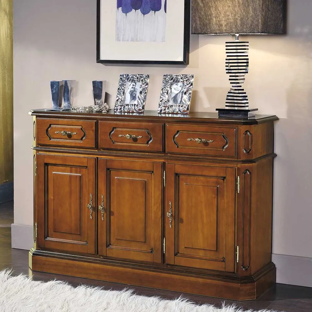 Wohnen Sideboards<Klassische Kommode in Nussbaum - Uno