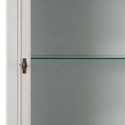Wohnen Vitrinen<Klassische Vitrine in Antikweiß mit LED Licht - Annot