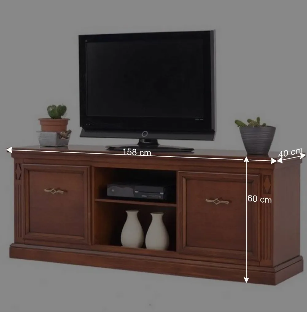 Wohnen Wohnwände<Klassische Wohnzimmer Wohnwand Set - Sienna (dreiteilig)