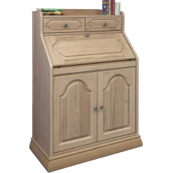 Wohnen Highboards<Klassischer Schreibschrank Sekretär aus Eiche - Hamptony
