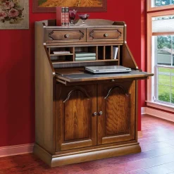 Wohnen Highboards|Tische<Klassischer Sekretär in Nussbaum - Modicca