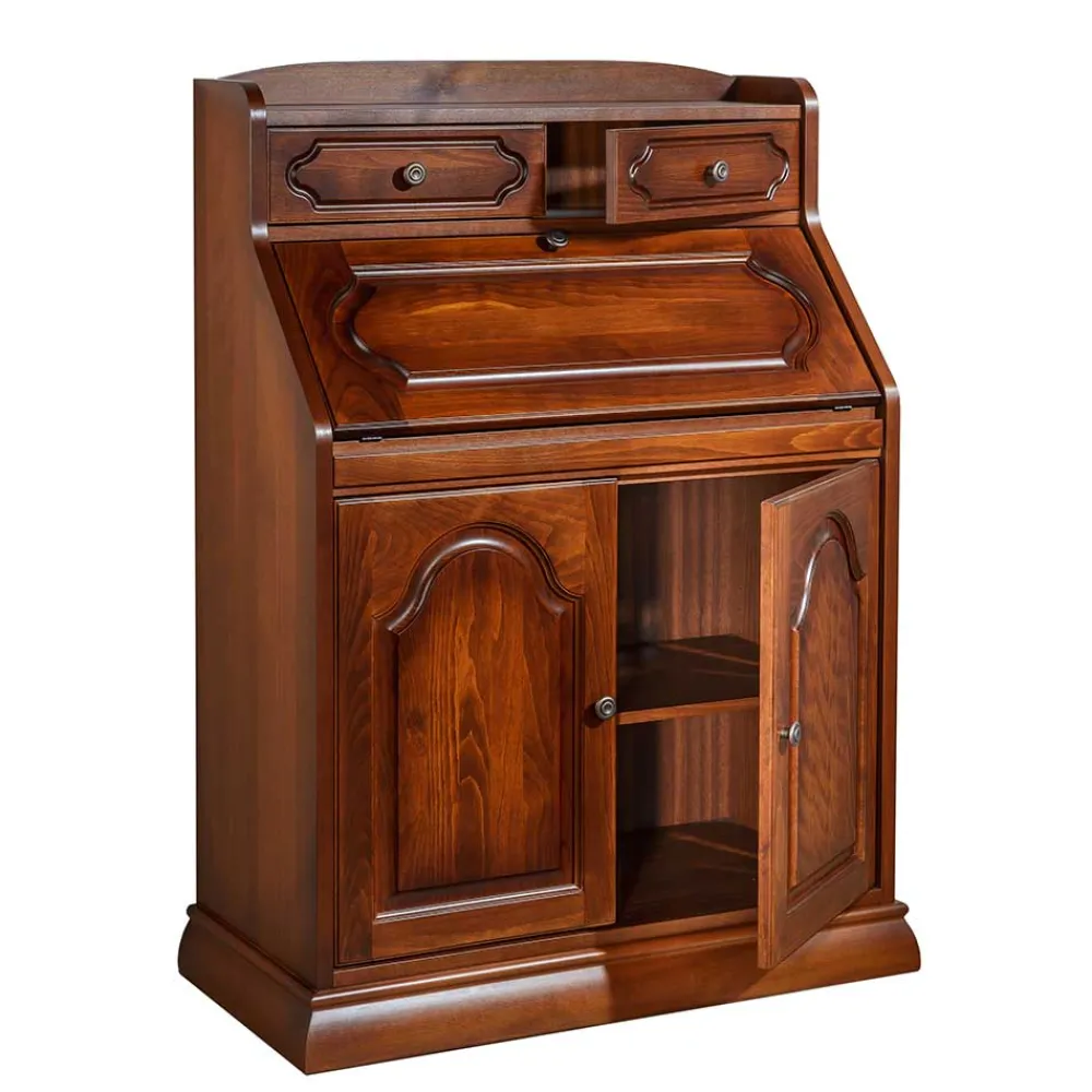 Wohnen Highboards|Tische<Klassischer Sekretär in Nussbaum - Modicca