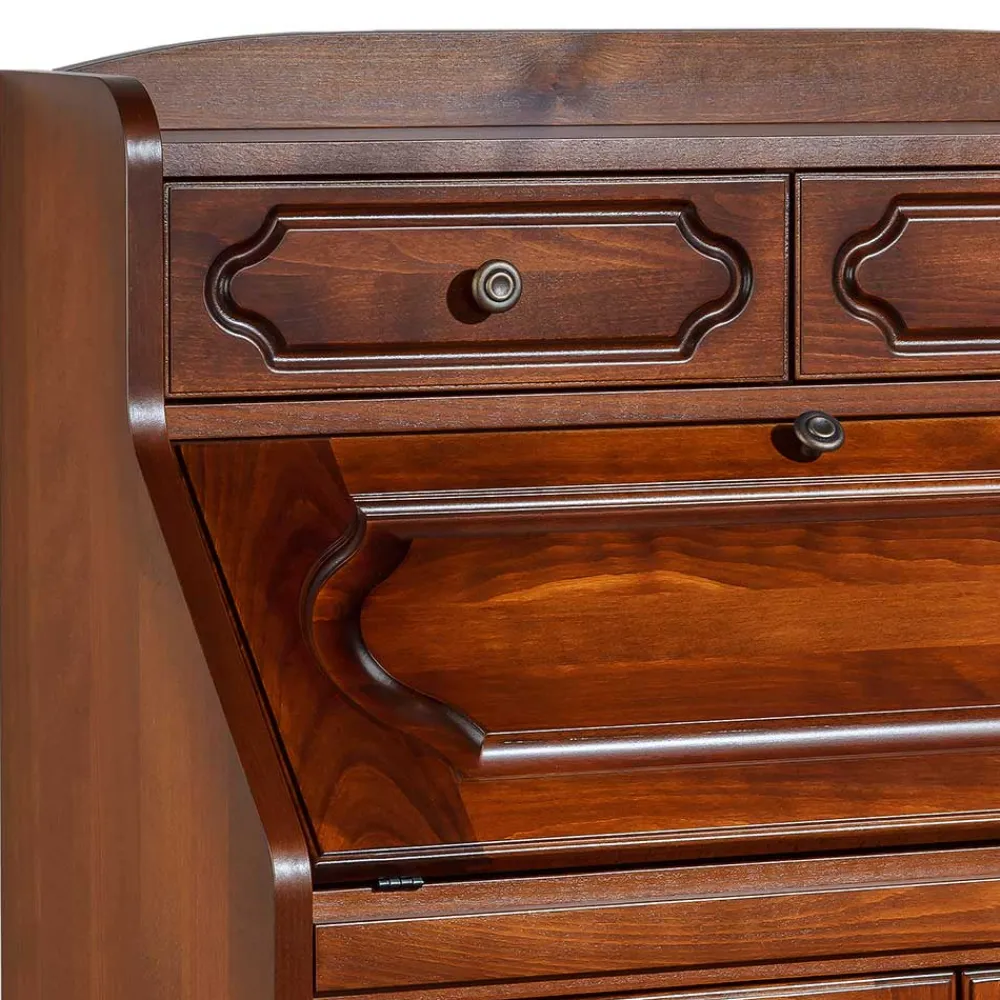 Wohnen Highboards|Tische<Klassischer Sekretär in Nussbaum - Modicca