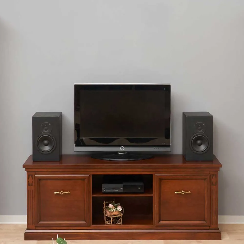 Wohnen Tv & Hifi-Möbel|Lowboards<Klassischer TV Unterschrank in Walnussfarben - Sienna