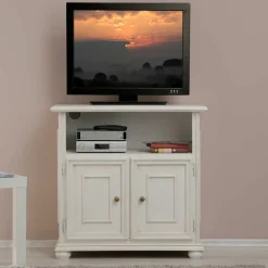 Wohnen Tv & Hifi-Möbel<Klassischer TV Unterschrank in Antikweiß - Vicina