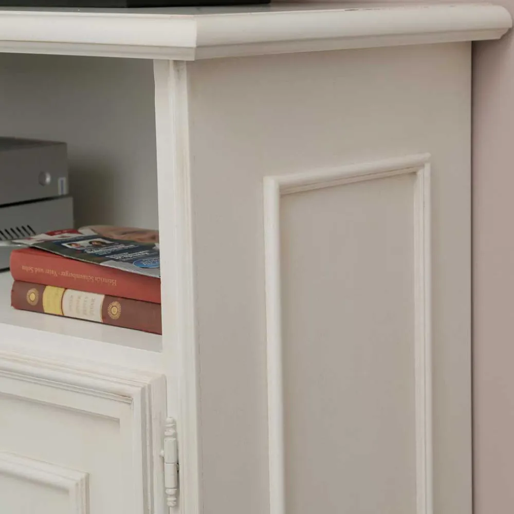 Wohnen Tv & Hifi-Möbel<Klassischer TV Unterschrank in Antikweiß - Vicina