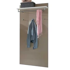 Wohnen Garderoben<Kleiderpaneel Srocca in Taupe Glas beschichtet