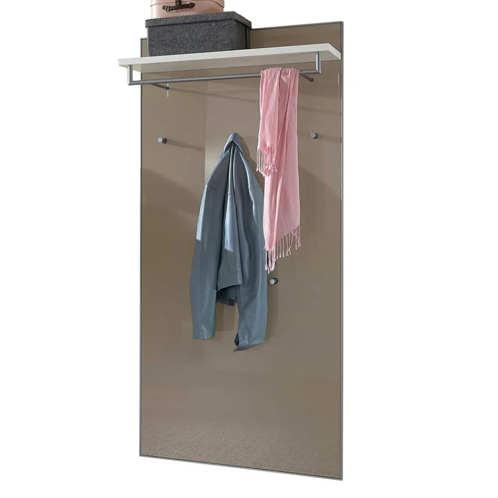 Wohnen Garderoben<Kleiderpaneel Srocca in Taupe Glas beschichtet