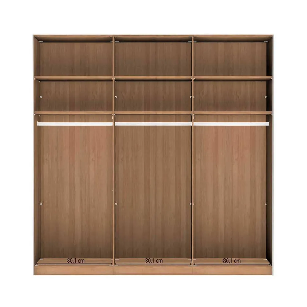 Wohnen Kleiderschränke|Schränke<Kleiderschrank 250 cm breit mit zwei Höhen - Nikoba