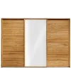 Wohnen Kleiderschränke|Schränke<Kleiderschrank aus Wildeiche mit Weißglas - Divnoi