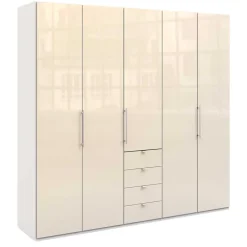 Wohnen Kleiderschränke<Kleiderschrank für modernes Schlafzimmer in Creme - Zidarie