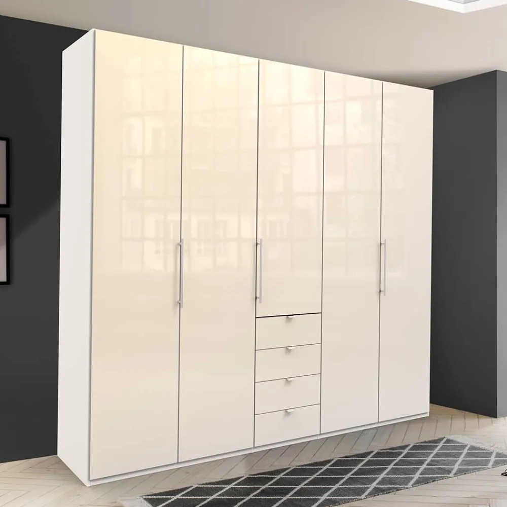 Wohnen Kleiderschränke<Kleiderschrank für modernes Schlafzimmer in Creme - Zidarie