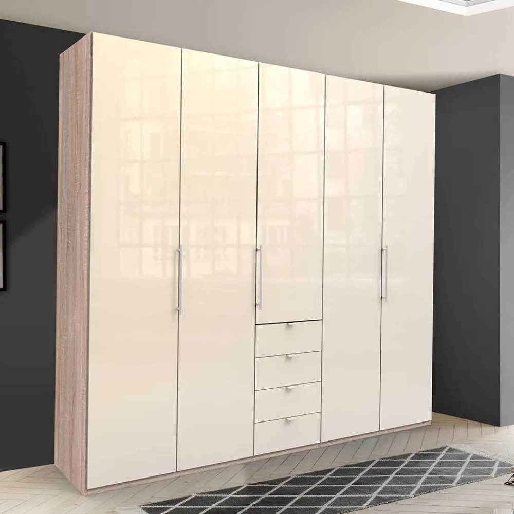 Wohnen Kleiderschränke<Kleiderschrank fürs Schlafzimmer in Creme - Rativian