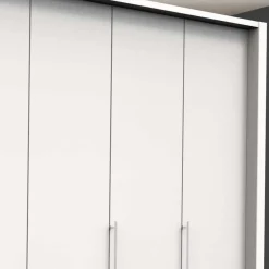 Wohnen Kleiderschränke<Kleiderschrank fürs Schlafzimmer mit Metallgriffen - Donpiave