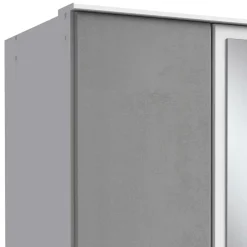 Wohnen Kleiderschränke|Schränke<Kleiderschrank in Betonoptik Lichtgrau & Weiß - Karimos