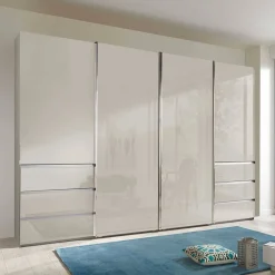 Wohnen Kleiderschränke|Schränke<Kleiderschrank in Champagner Glasfront - Vilicita