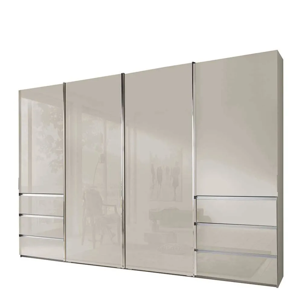 Wohnen Kleiderschränke|Schränke<Kleiderschrank in Champagner Glasfront - Vilicita