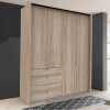 Wohnen Kleiderschränke<Kleiderschrank in Eiche Sägerau Dekor - Zayun