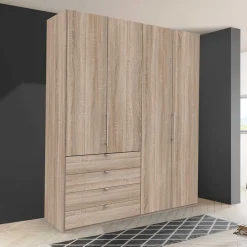 Wohnen Kleiderschränke<Kleiderschrank in Eiche Sägerau Dekor - Zayun