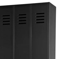 Wohnen Kleiderschränke|Schränke<Kleiderschrank in Spind Optik aus Holz und Holzwerkstoff - Tivegos