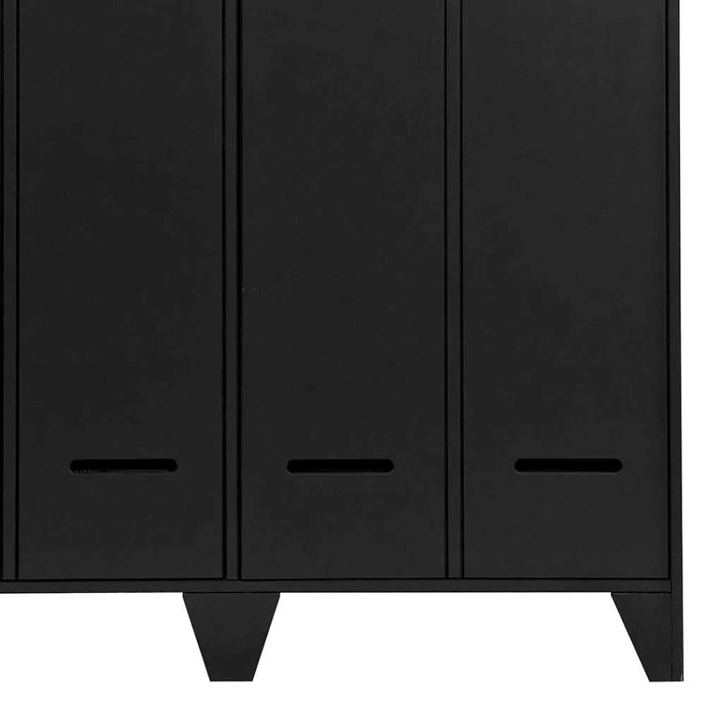 Wohnen Kleiderschränke|Schränke<Kleiderschrank in Spind Optik aus Holz und Holzwerkstoff - Tivegos