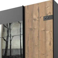 Wohnen Kleiderschränke<Kleiderschrank in Tanne Dekor & Grau - Ardila