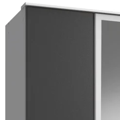 Wohnen Kleiderschränke|Schränke<Kleiderschrank in Weiß & Dunkelgrau - Vanila I