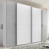 Wohnen Kleiderschränke|Schränke<Kleiderschrank in Weiß & Lichtgrau Beton Optik - Viganno