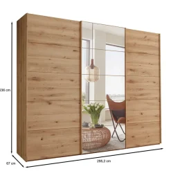 Wohnen Kleiderschränke|Schränke<Kleiderschrank mit drei Gleittüren - Formosa