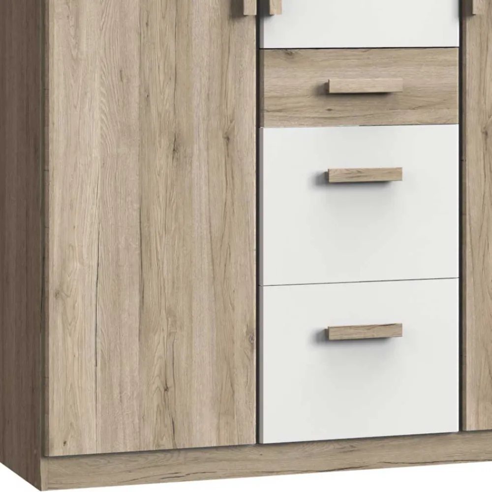 Wohnen Kleiderschränke|Schränke<Kleiderschrank mit drei Schubladen & Türen - Folio