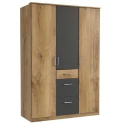 Wohnen Kleiderschränke<Kleiderschrank mit drei Schubladen & drei Türen - Leviza I