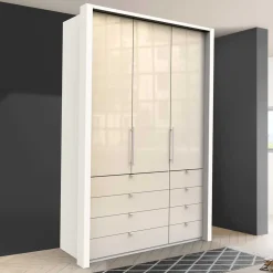 Wohnen Schränke<Kleiderschrank mit Gleittür & Schubladen - Zidarie