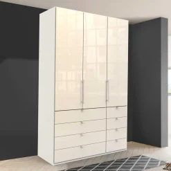 Wohnen Schränke<Kleiderschrank mit Gleittür & Schubladen - Zidarie