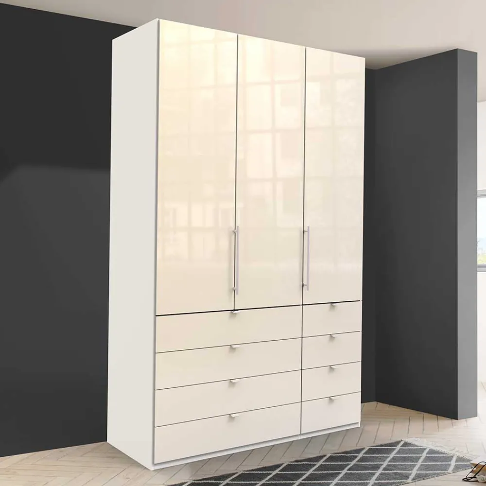 Wohnen Schränke<Kleiderschrank mit Gleittür & Schubladen - Zidarie