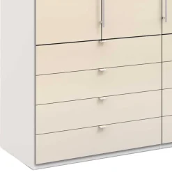 Wohnen Schränke<Kleiderschrank mit Gleittür & Schubladen - Zidarie