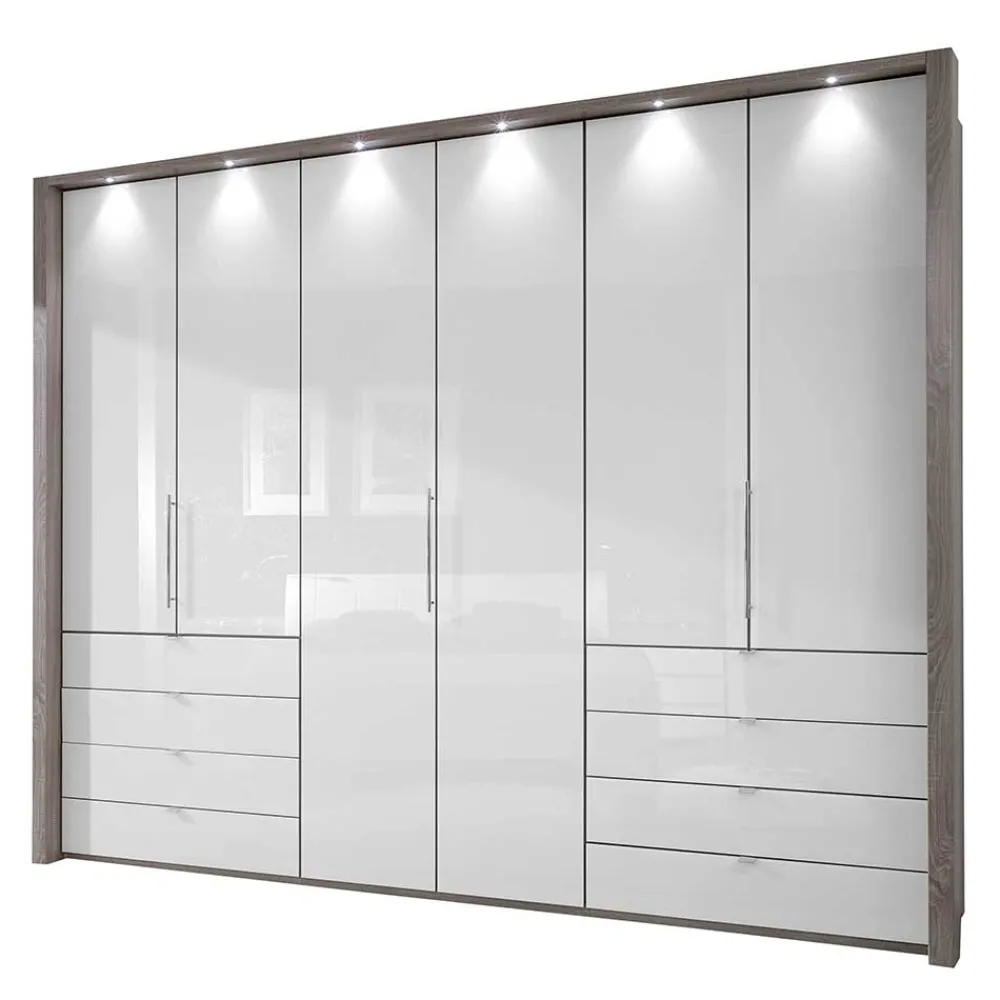 Wohnen Kleiderschränke|Schränke<Kleiderschrank mit Passepartout & LED Licht - Empresian