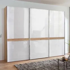 Wohnen Kleiderschränke<Kleiderschrank mit Schwebetüren in Weiß - Tessina