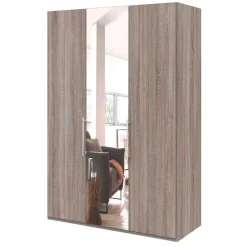 Wohnen Kleiderschränke<Kleiderschrank mit Spiegel & Metallgriffen - Crenba